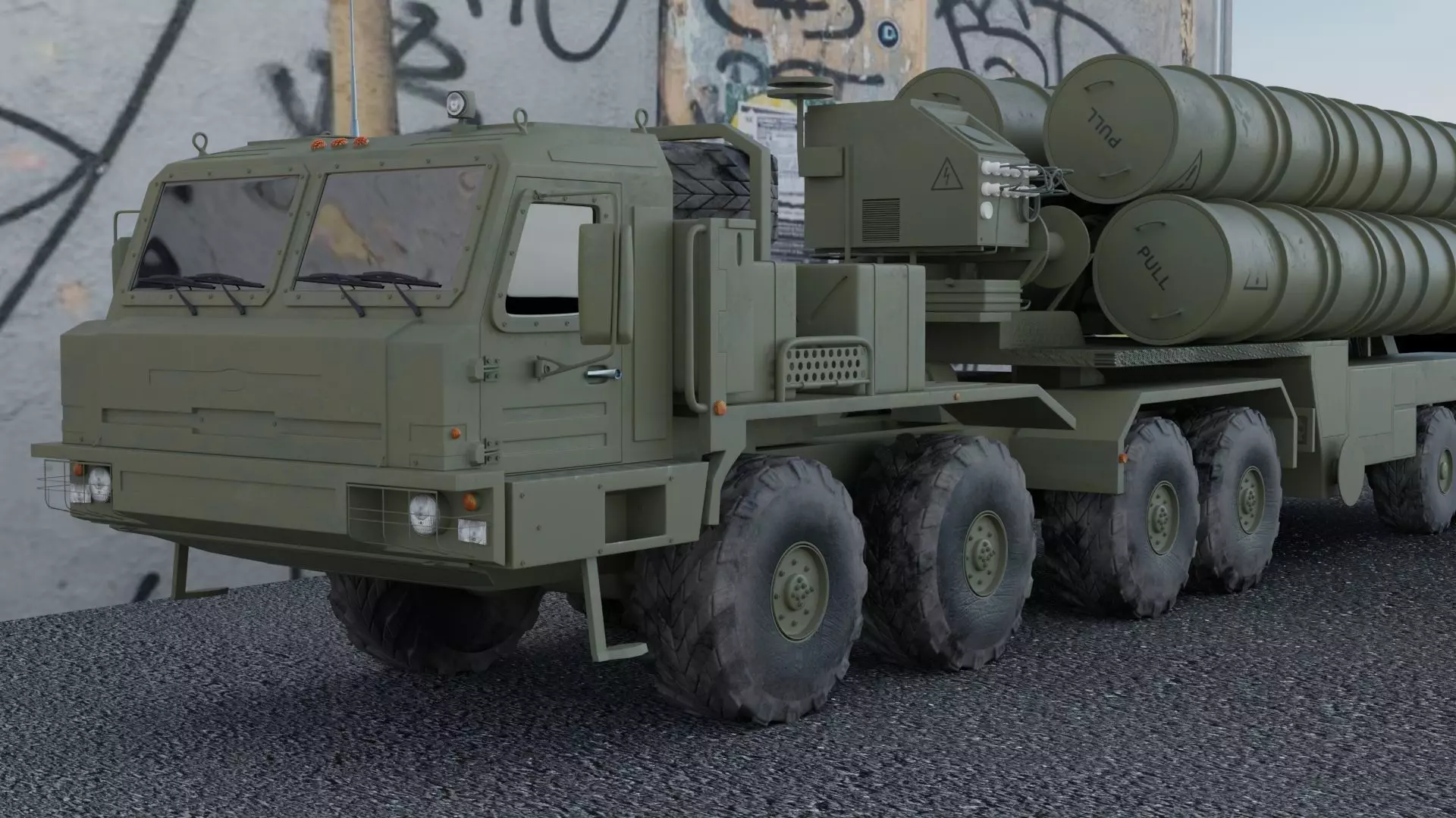 Baz 6909 S400 Launcher 3D model_0