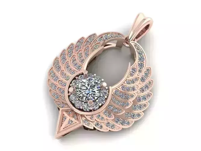 Pendant Gold full Diamond PP03 Mat Day Kim Cuong