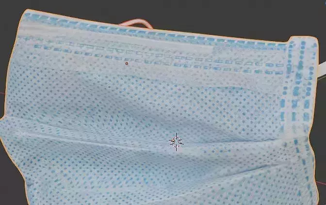 surgical mask Low-poly 3D model