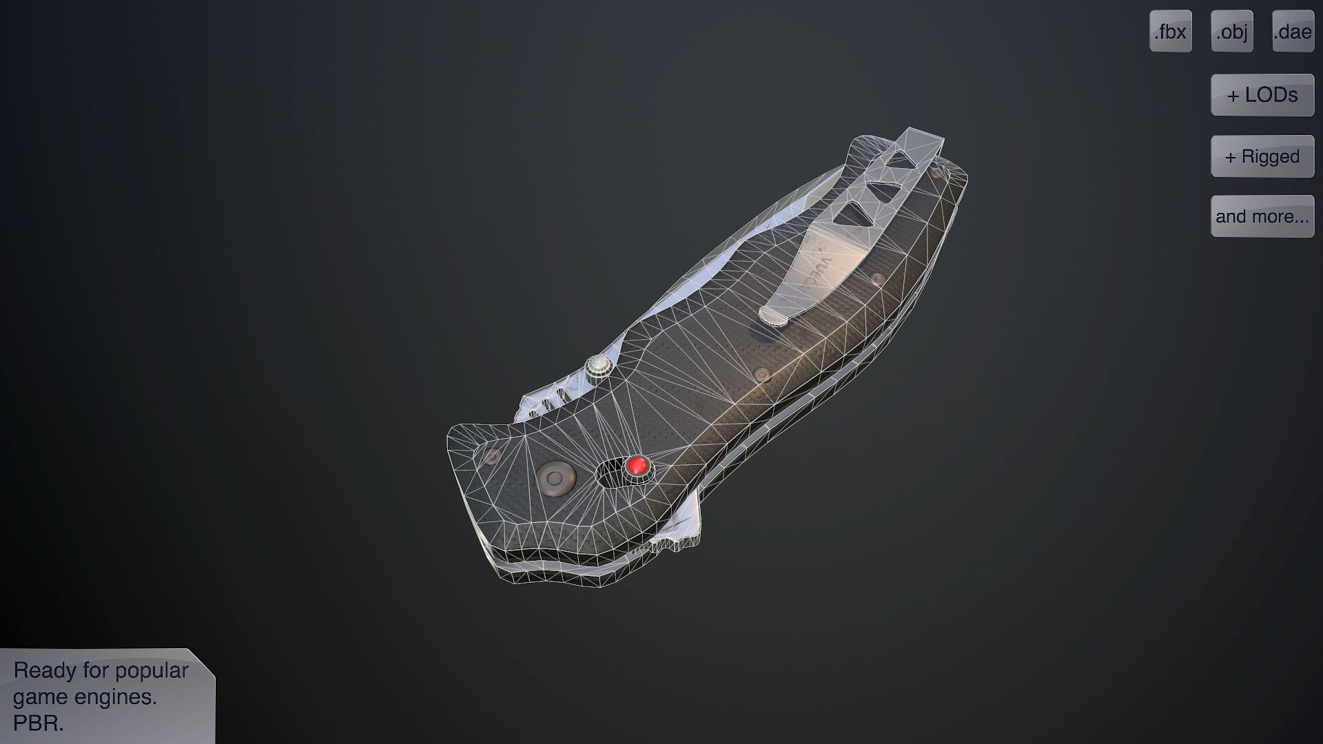 Clasp knives vulcan vol pack Low-poly 3D model_23
