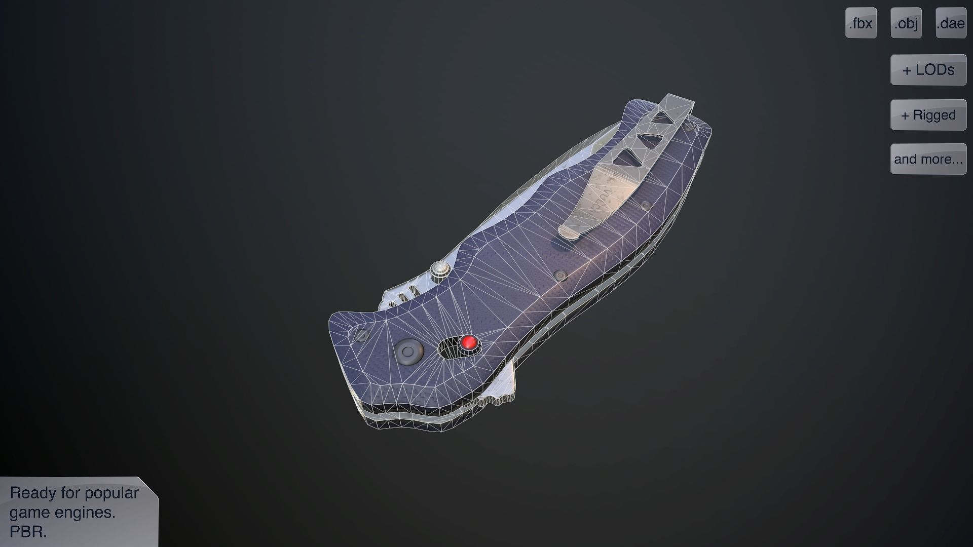 Clasp knives vulcan vol pack Low-poly 3D model_24