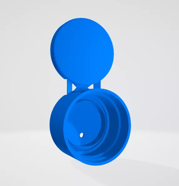 Flip top cap R28-410 3D print model_0
