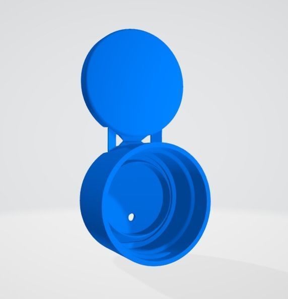 Flip top cap R28-410 3D print model_0