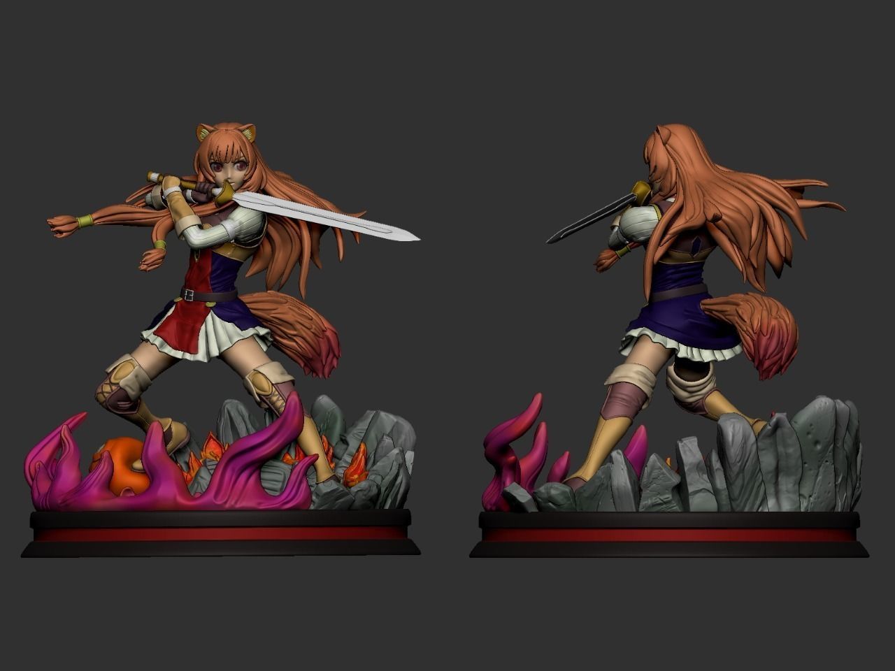 Raphtalia 3D Tate no Yuusha 3D - Model fo 3D Printer 3D print model_4