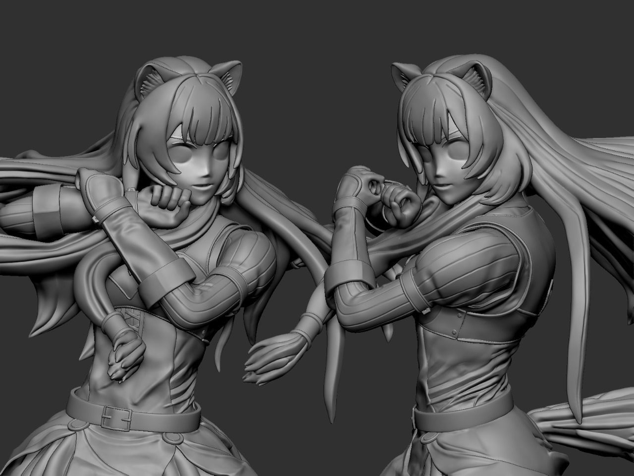 Raphtalia 3D Tate no Yuusha 3D - Model fo 3D Printer 3D print model_18