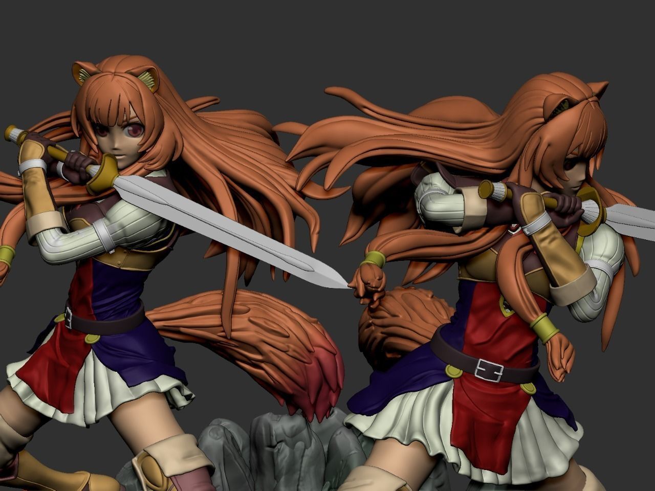 Raphtalia 3D Tate no Yuusha 3D - Model fo 3D Printer 3D print model_7