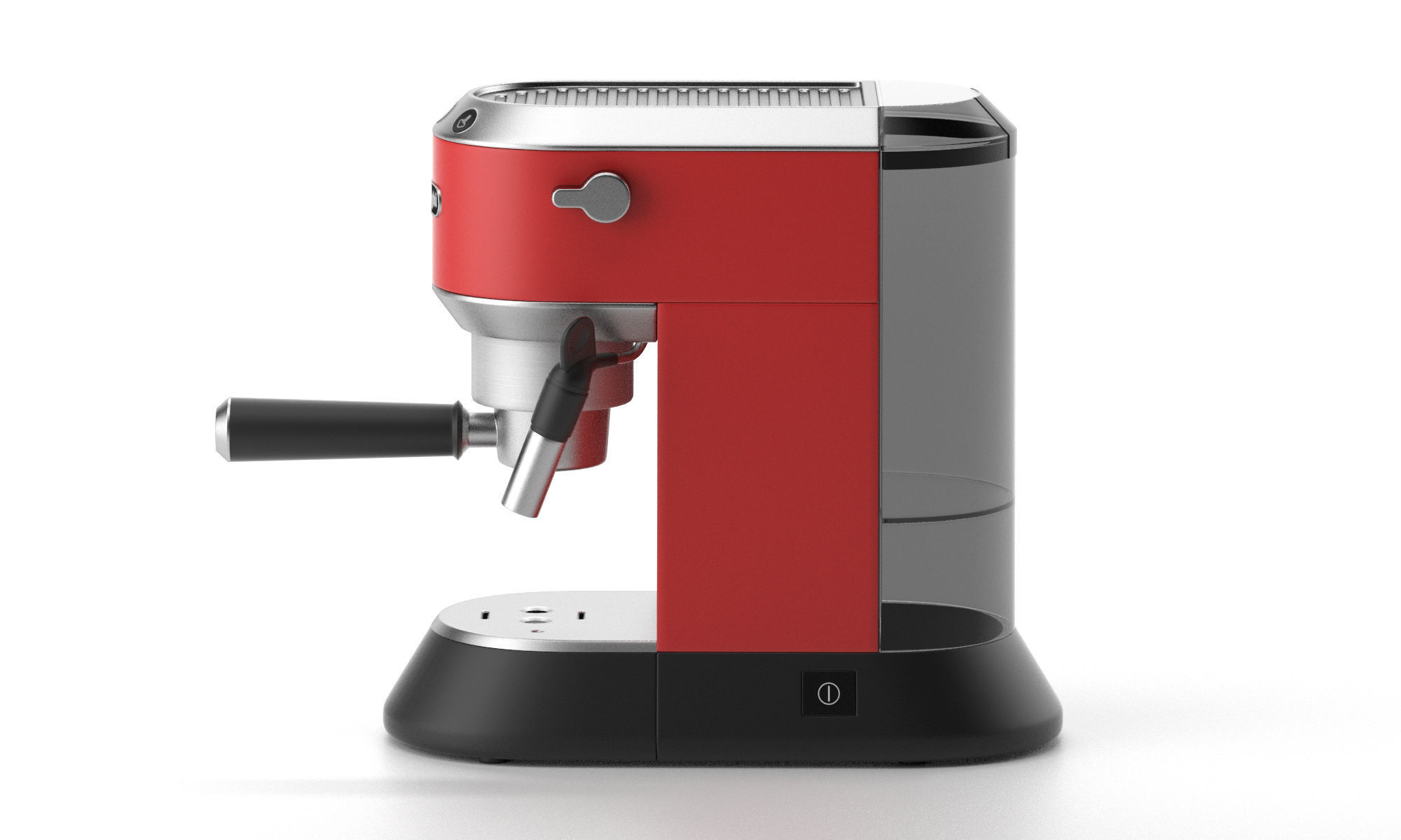 Coffee machine espresso barista stainless model subdivision 3D model_3