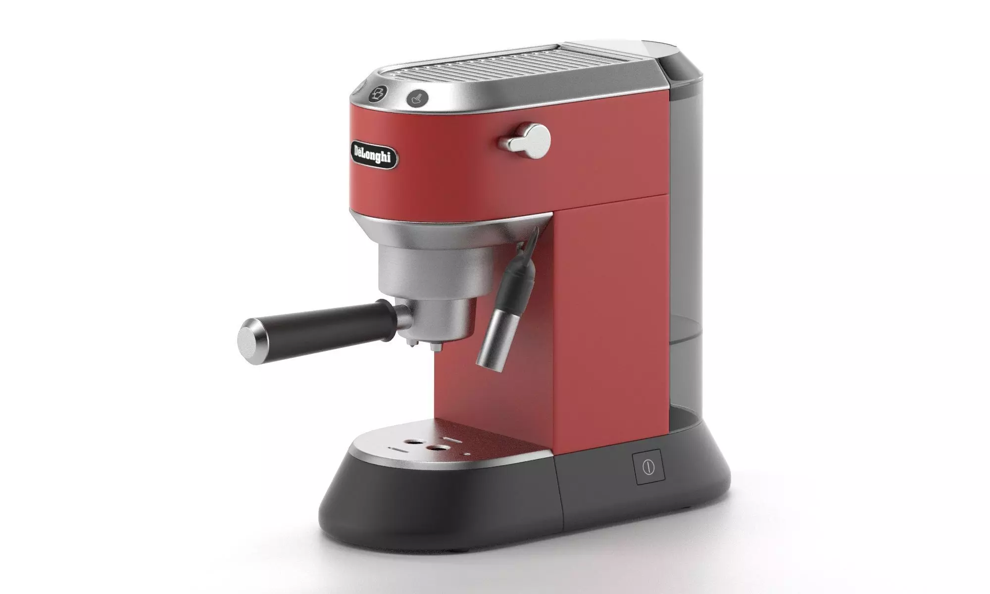 Coffee machine espresso barista stainless model subdivision 3D model_0