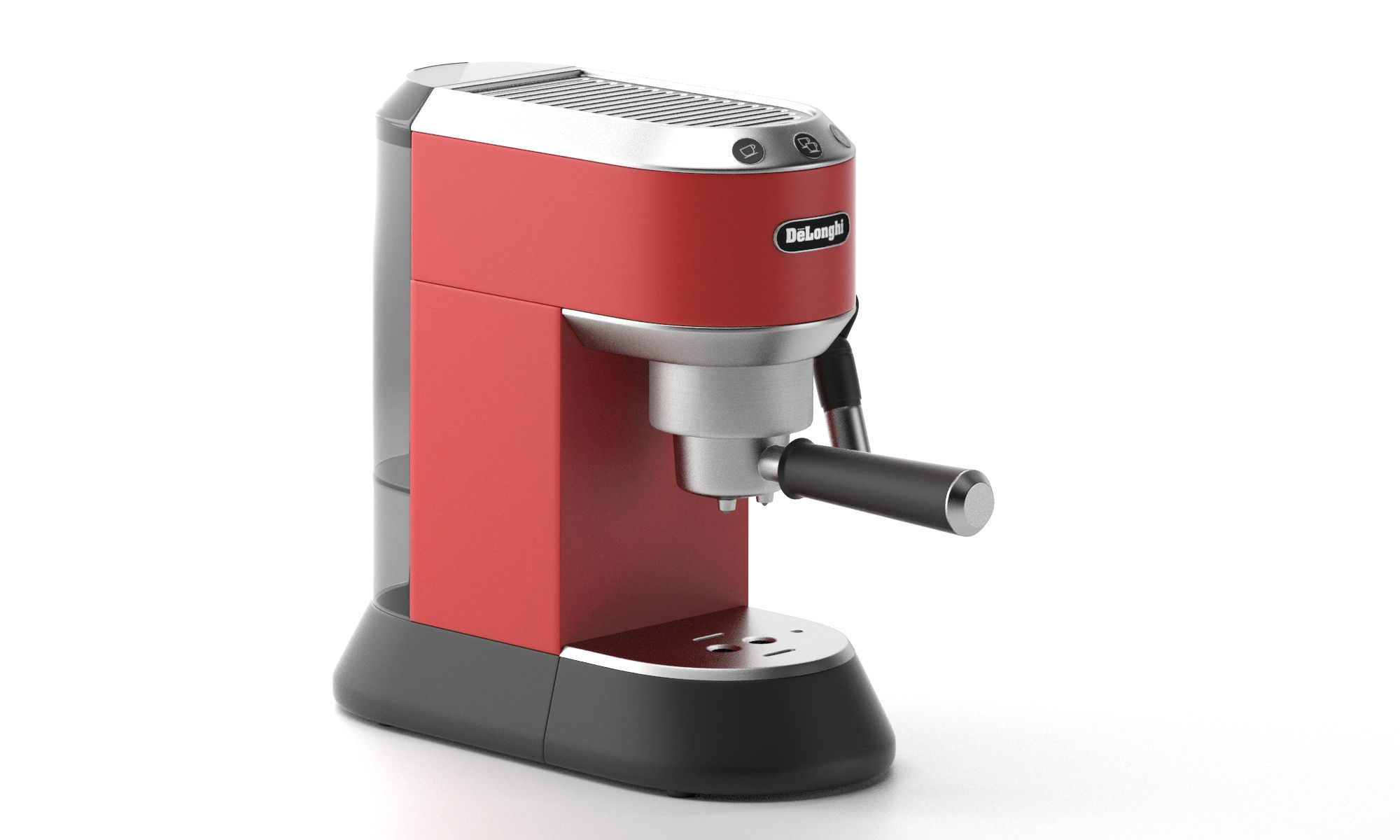 Coffee machine espresso barista stainless model subdivision 3D model_1