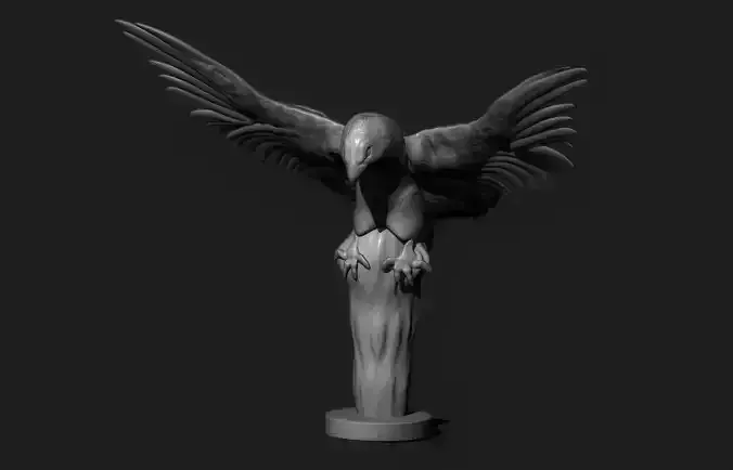 Eagle Sculpture 3D print model