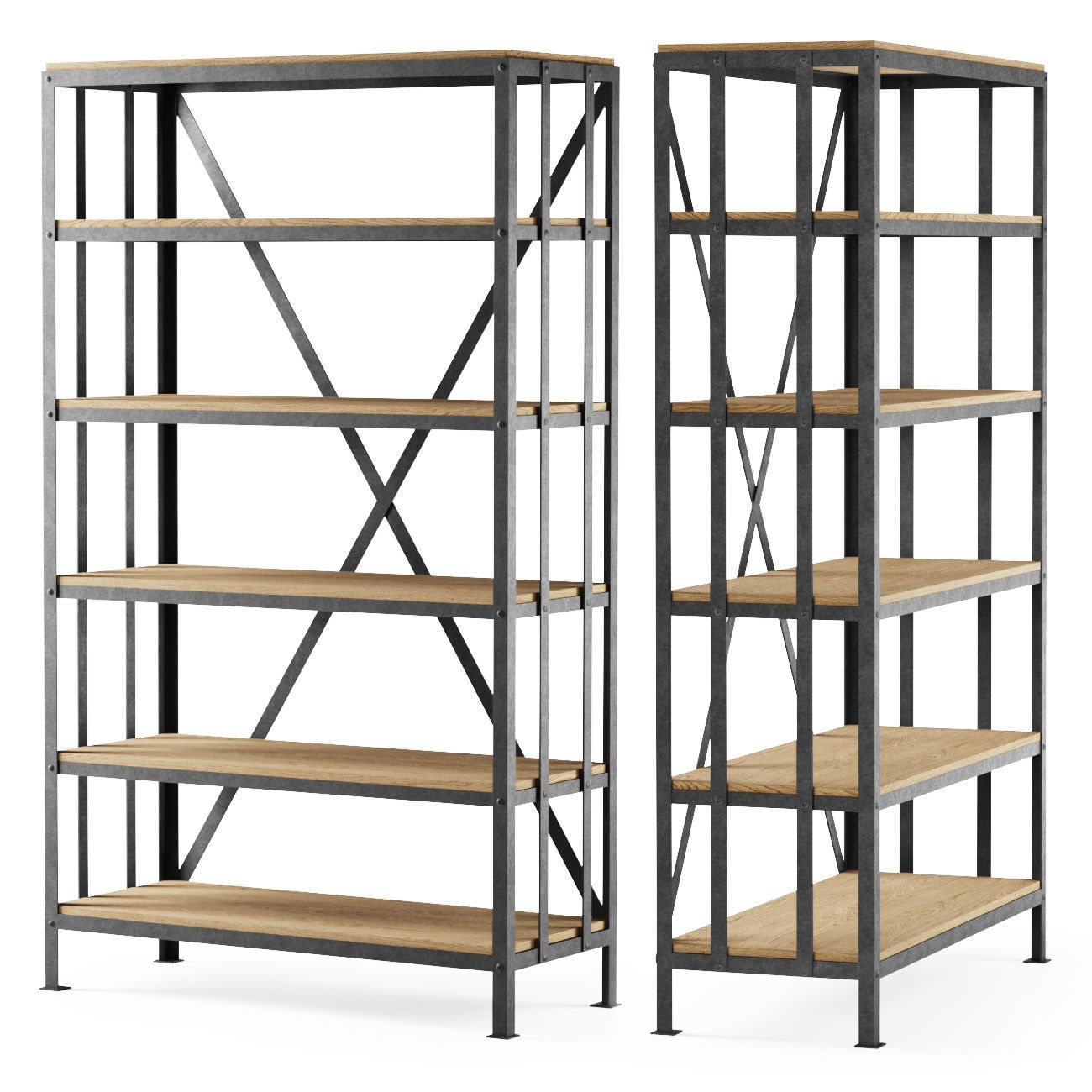 Metal rack middle