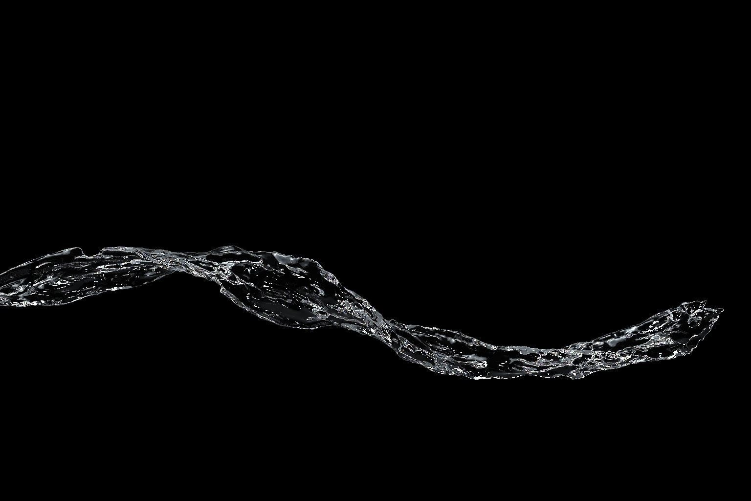 water splash wave 3D model_3