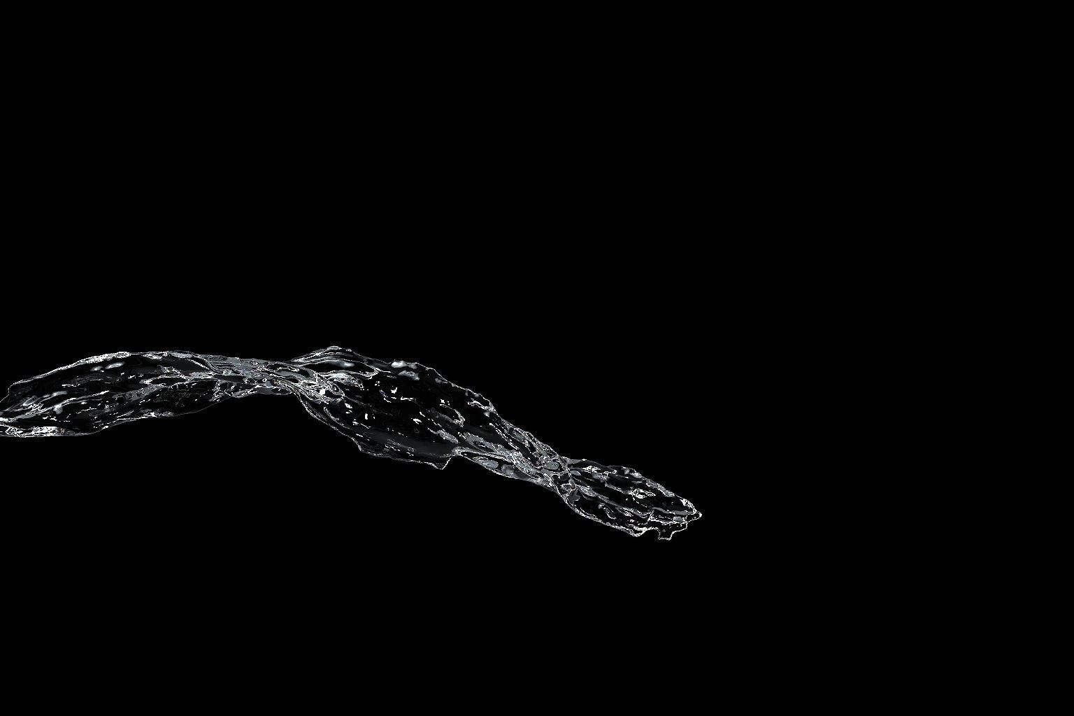 water splash wave 3D model_4