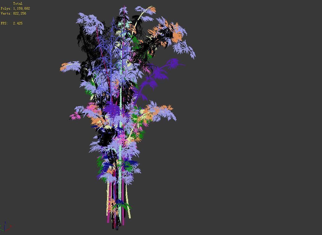 Mount Putuo-Bamboo 24 3D model_3