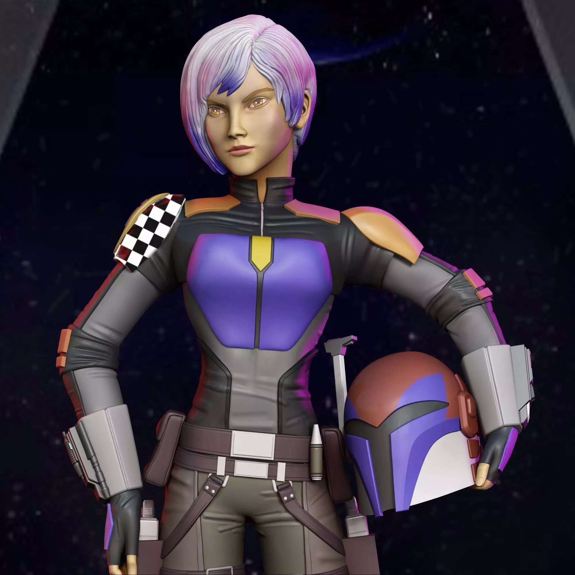 Sabine Wren 3D print model_0