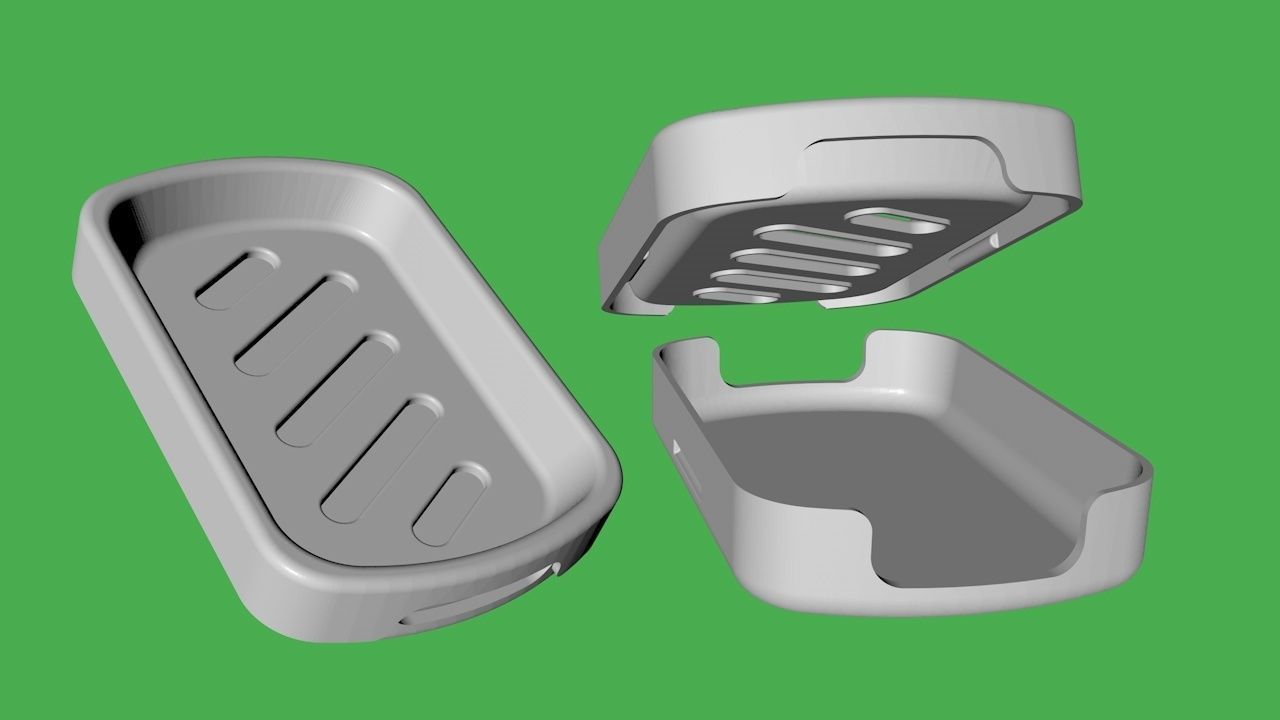 Soap dish 3D print model 3D print model_1