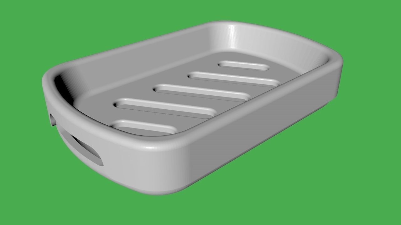 Soap dish 3D print model 3D print model_0