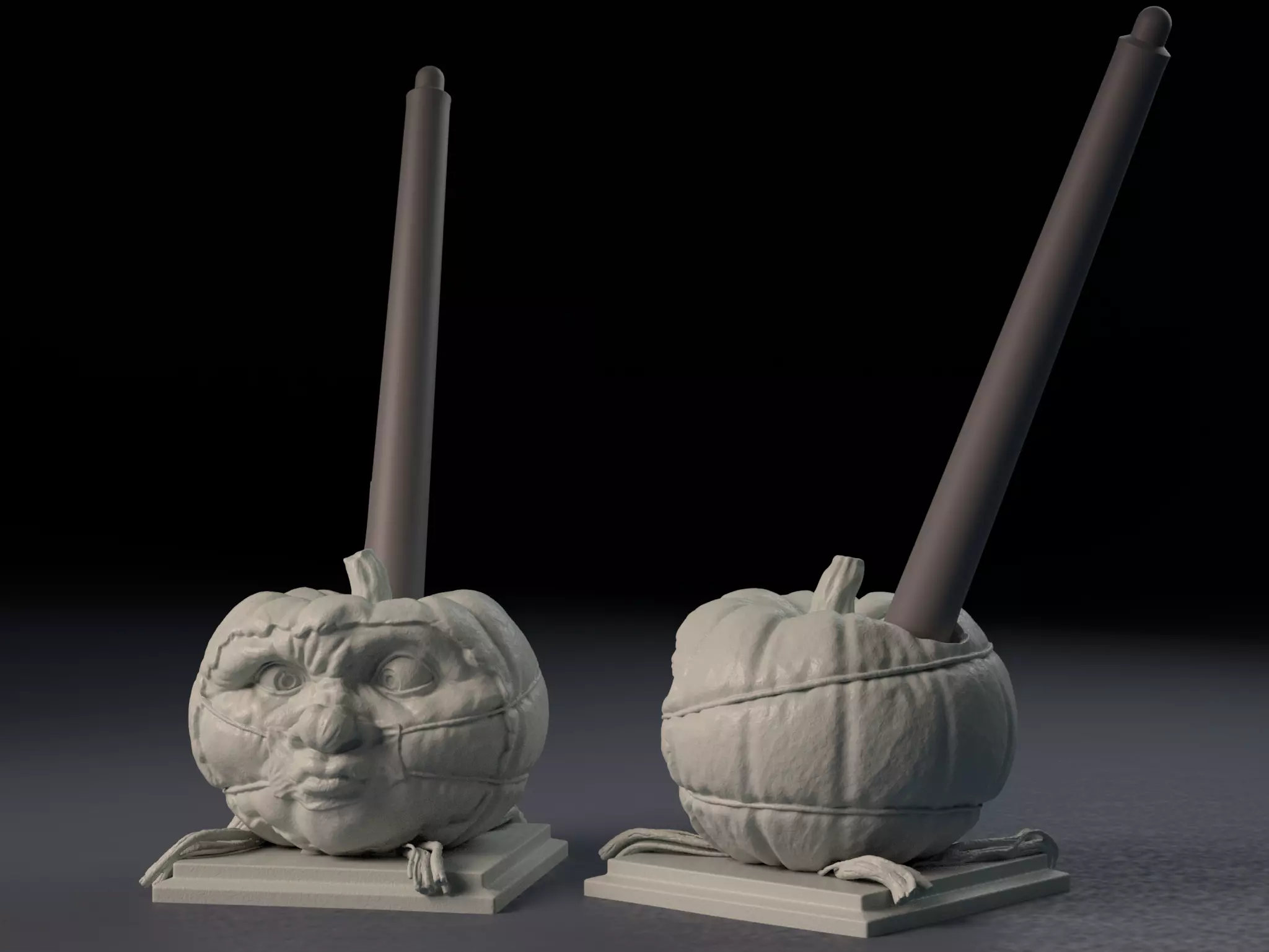 Halloween Pumpkin Covid-19 Nightmare 2020 - Penholder 3D print model_0