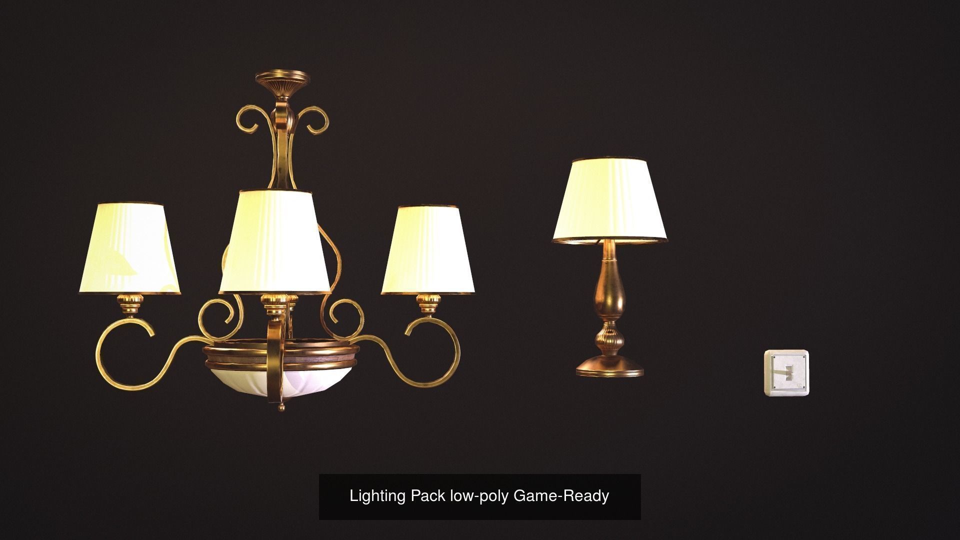 Small Interior props pack 3D Model Collection_6