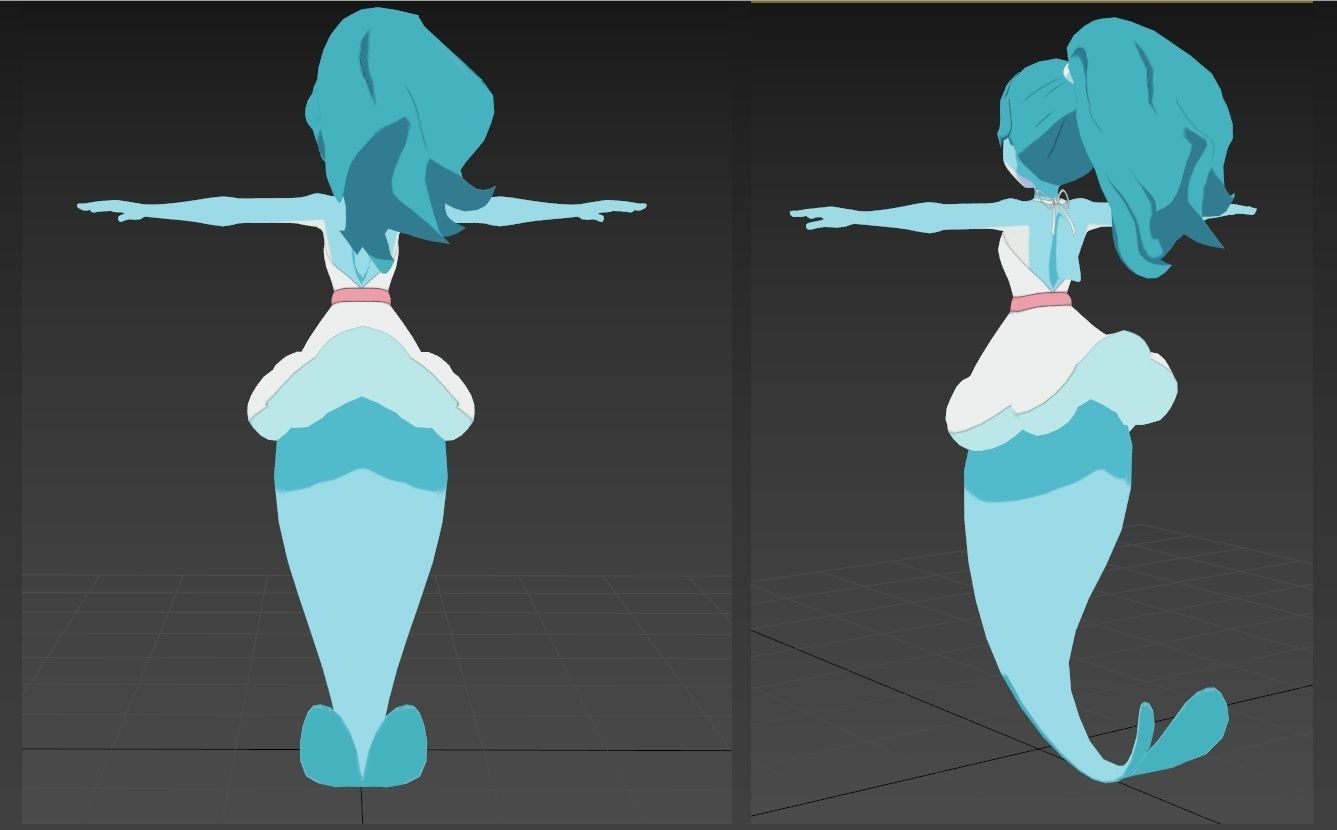 Nina Flip BNA Brand New Animal VRChat 3D model_7