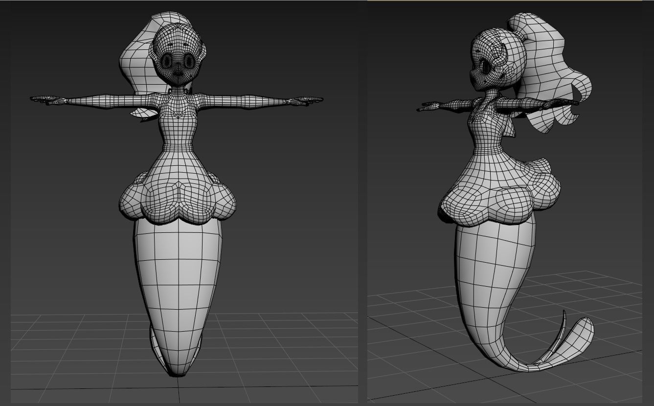 Nina Flip BNA Brand New Animal VRChat 3D model_8