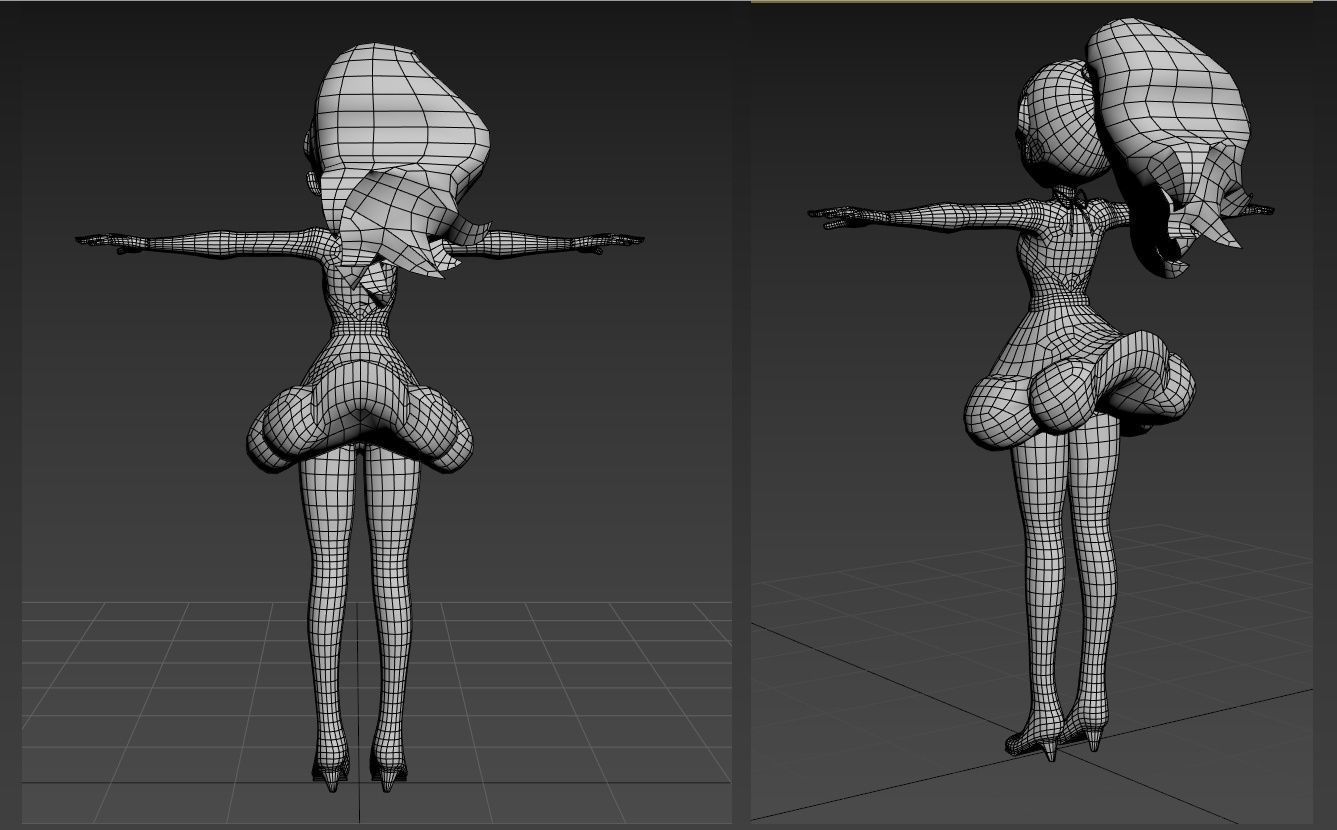 Nina Flip BNA Brand New Animal VRChat 3D model_4