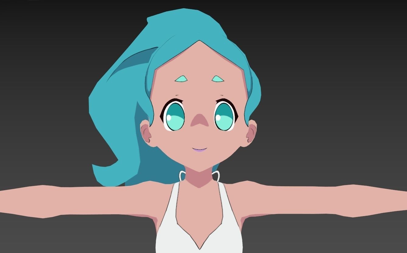 Nina Flip BNA Brand New Animal VRChat 3D model_11