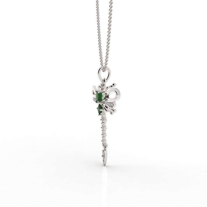 Sophisticated dragonfly pendant  3D print model_6