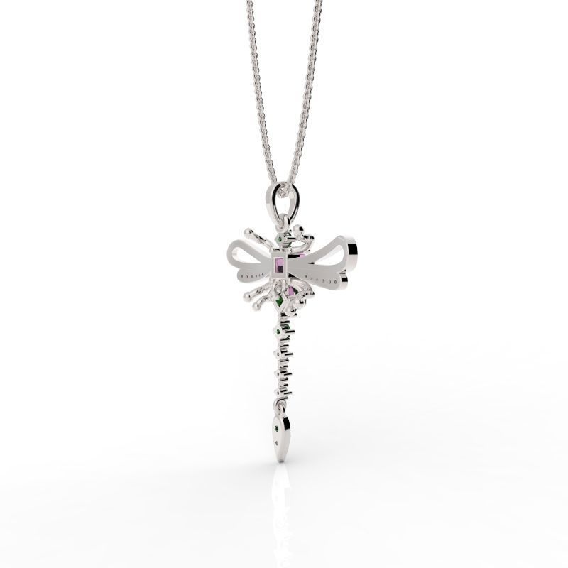 Sophisticated dragonfly pendant  3D print model_10