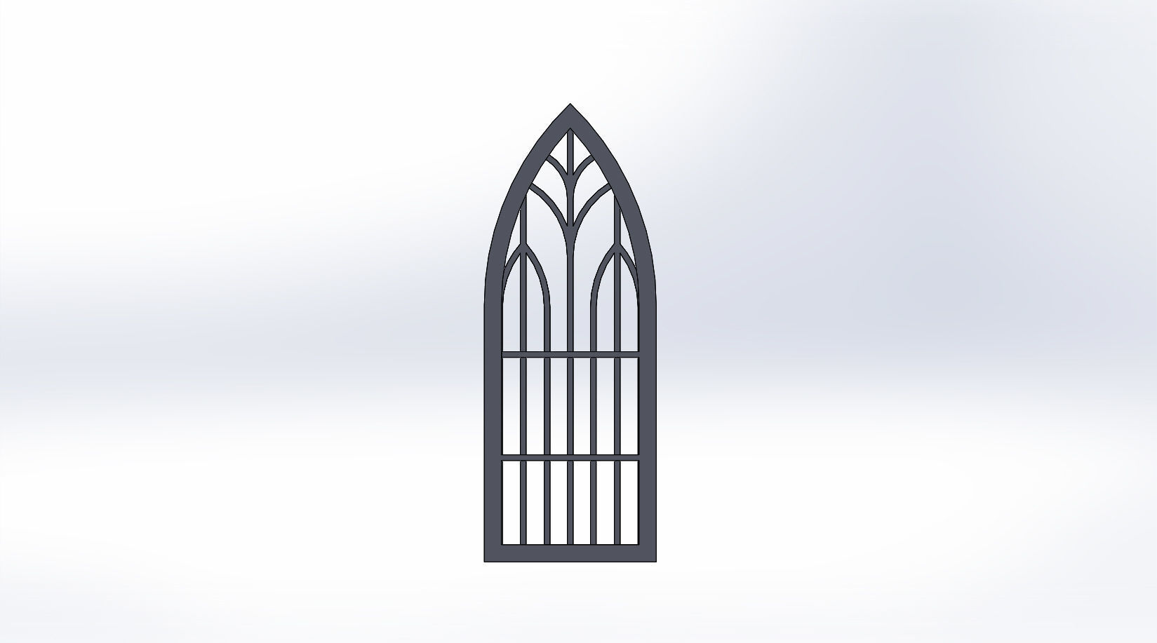 SET OF GOTHIC WINDOWS 3D print model_2