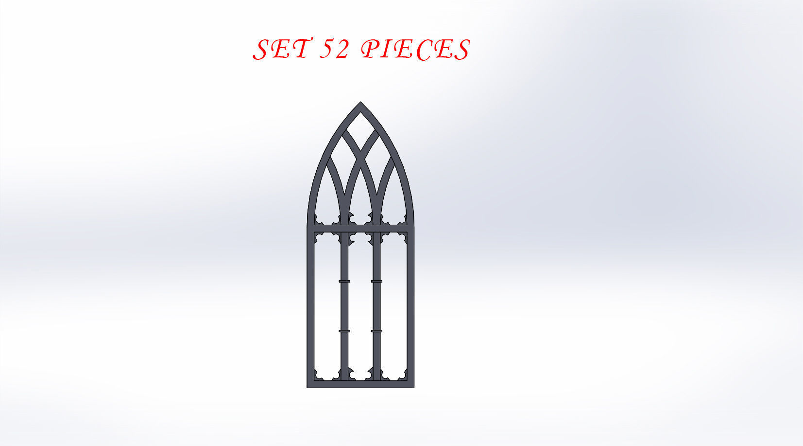 SET OF GOTHIC WINDOWS 3D print model_1