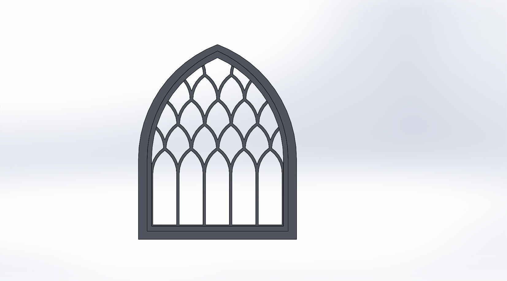SET OF GOTHIC WINDOWS 3D print model_11