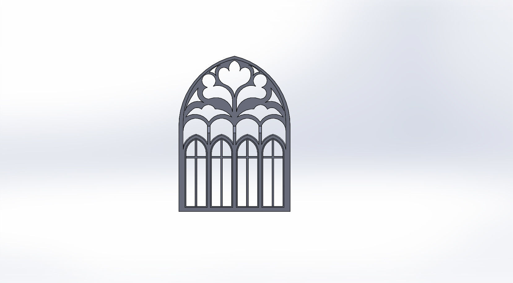 SET OF GOTHIC WINDOWS 3D print model_25