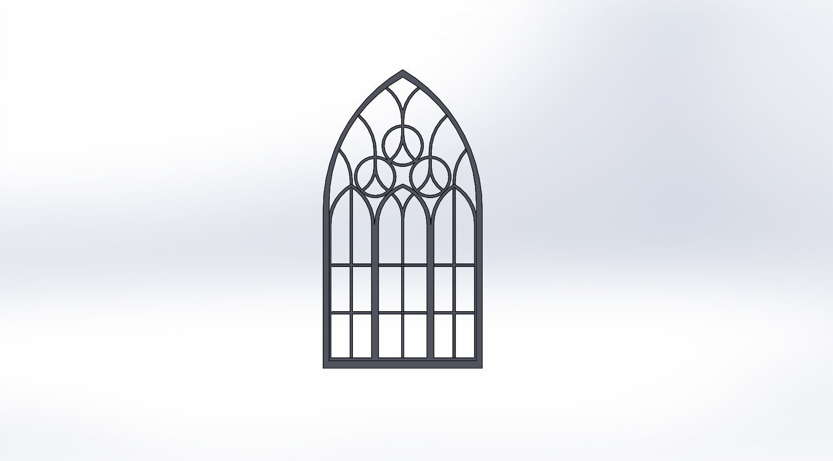 SET OF GOTHIC WINDOWS 3D print model_14