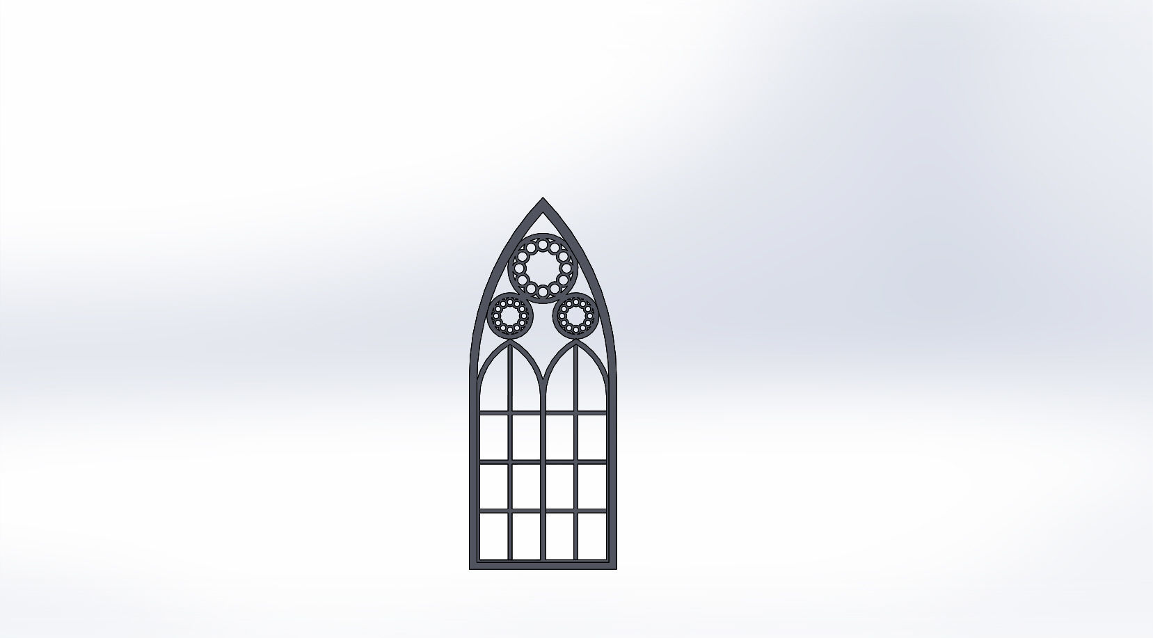 SET OF GOTHIC WINDOWS 3D print model_12