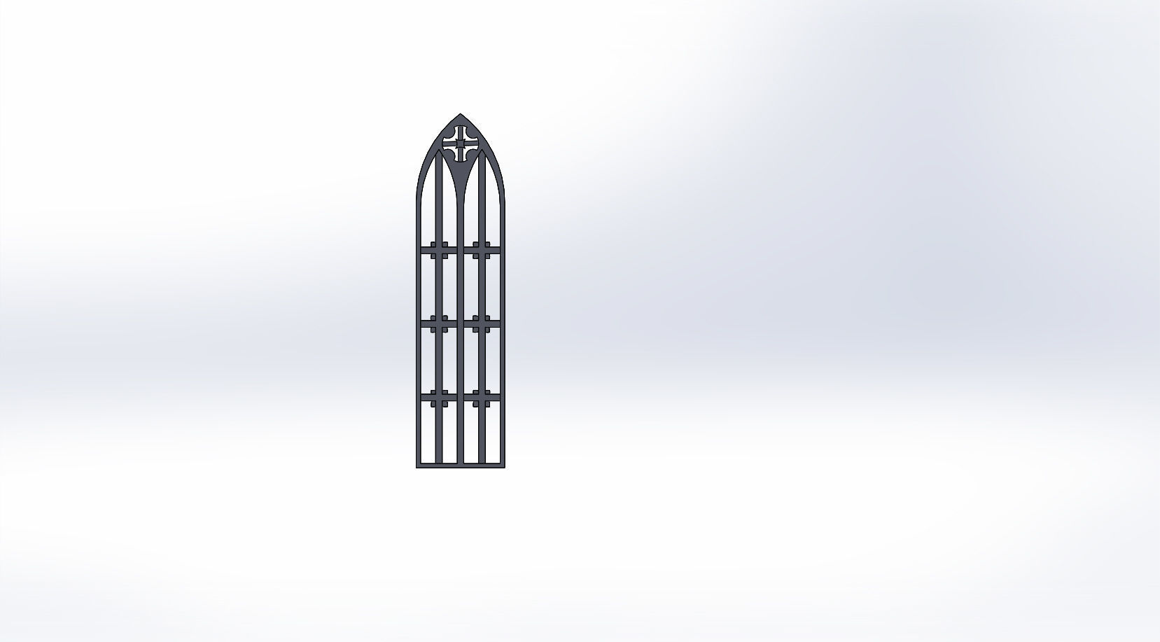 SET OF GOTHIC WINDOWS 3D print model_3