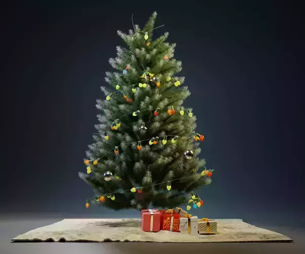 Christmas tree with decorations