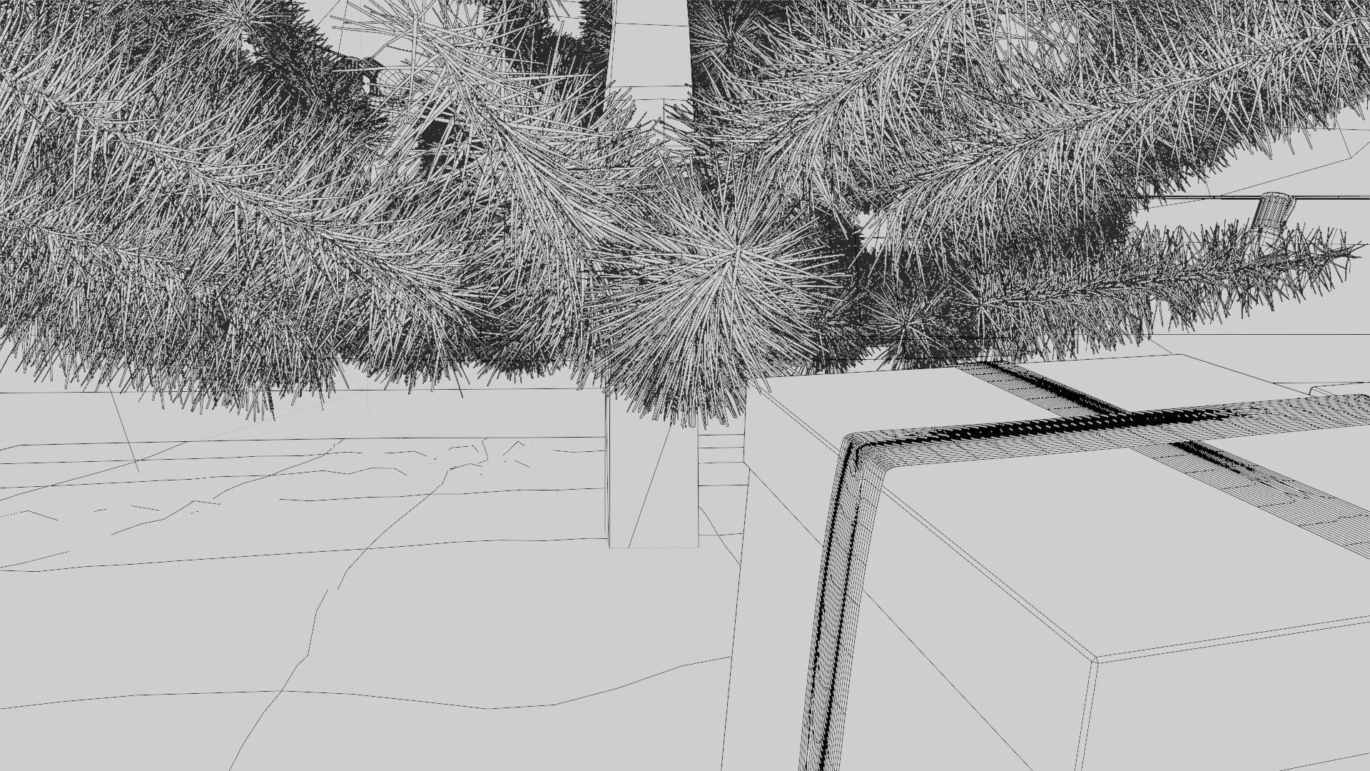 Christmas tree with decorations 3D model_5