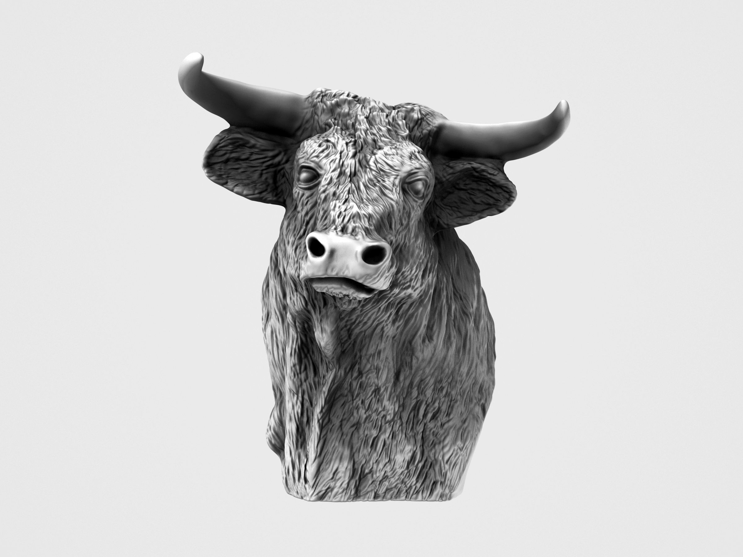 El Toro - The Bull Statue 3D print model_6