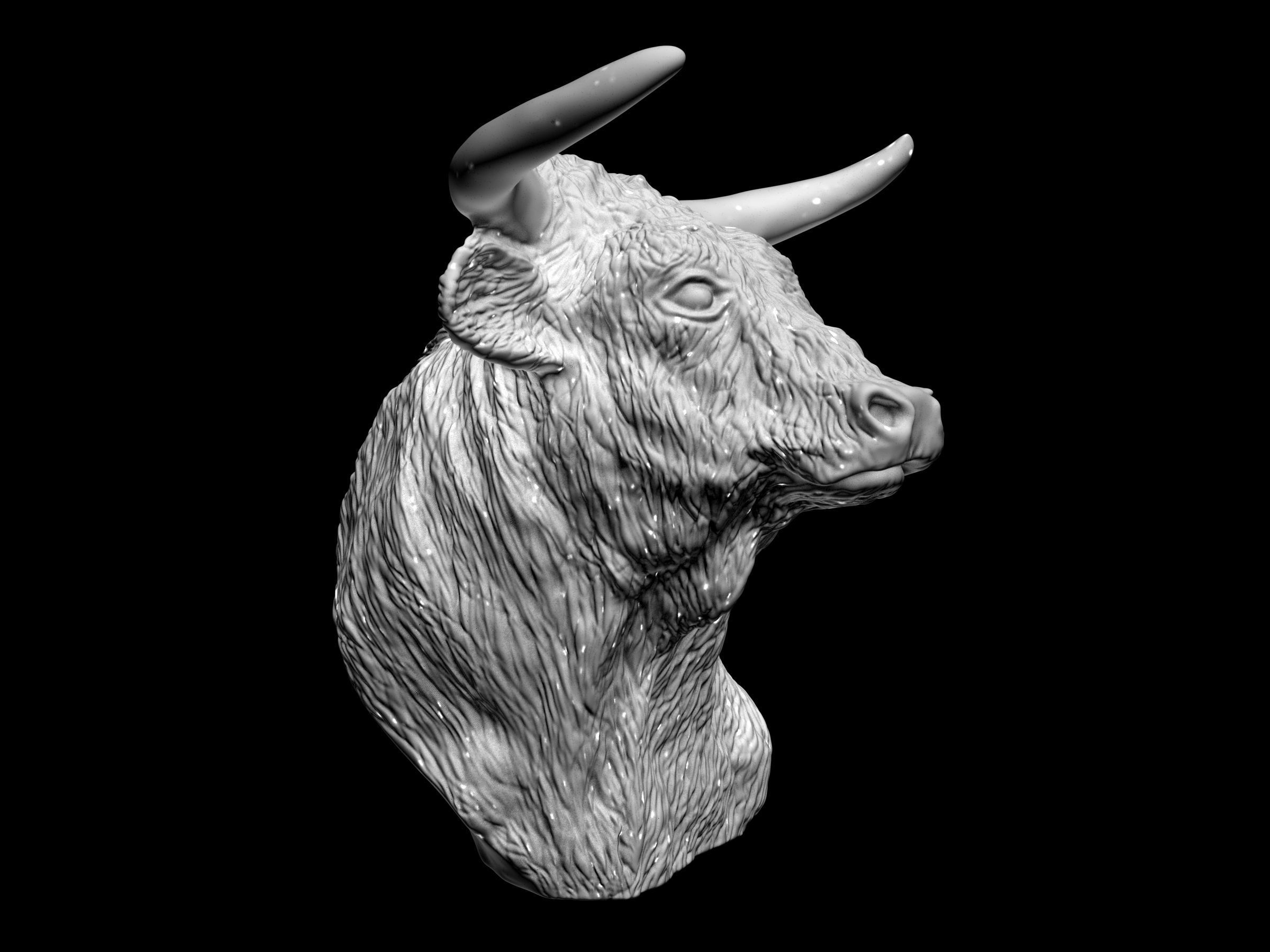 El Toro - The Bull Statue 3D print model_11