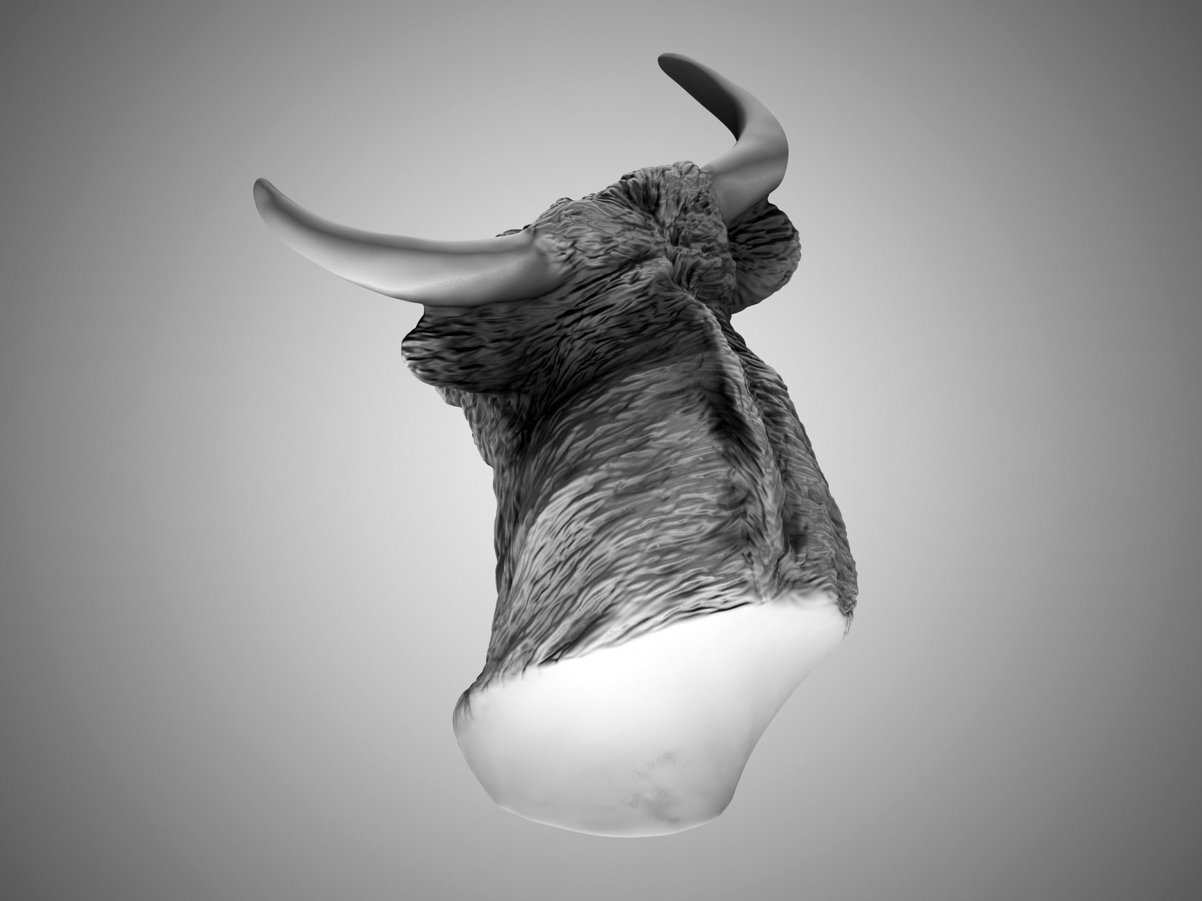 El Toro - The Bull Statue 3D print model_15