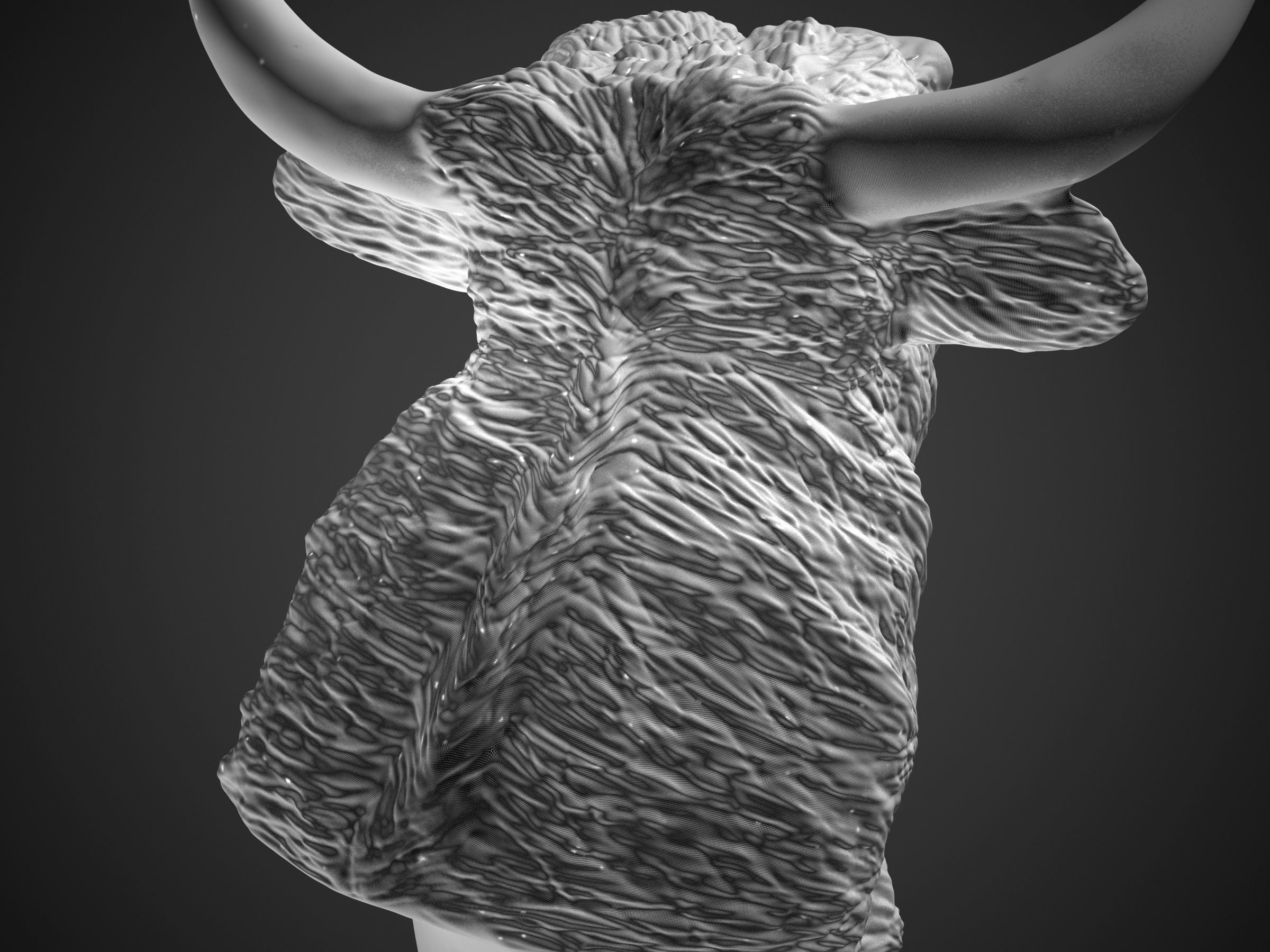 El Toro - The Bull Statue 3D print model_29