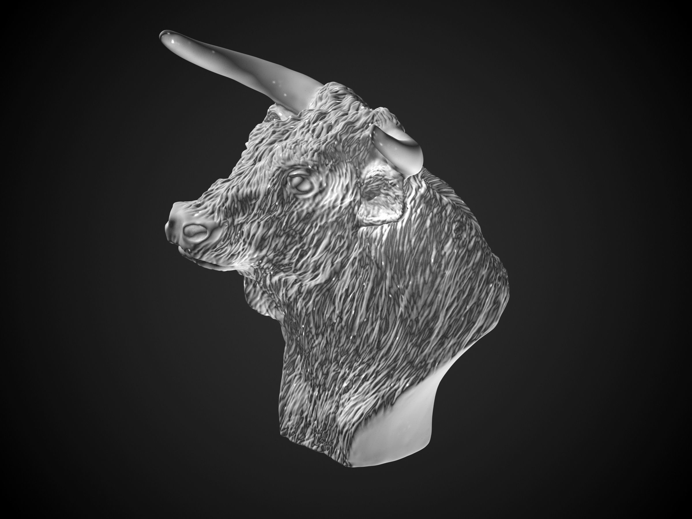 El Toro - The Bull Statue 3D print model_14