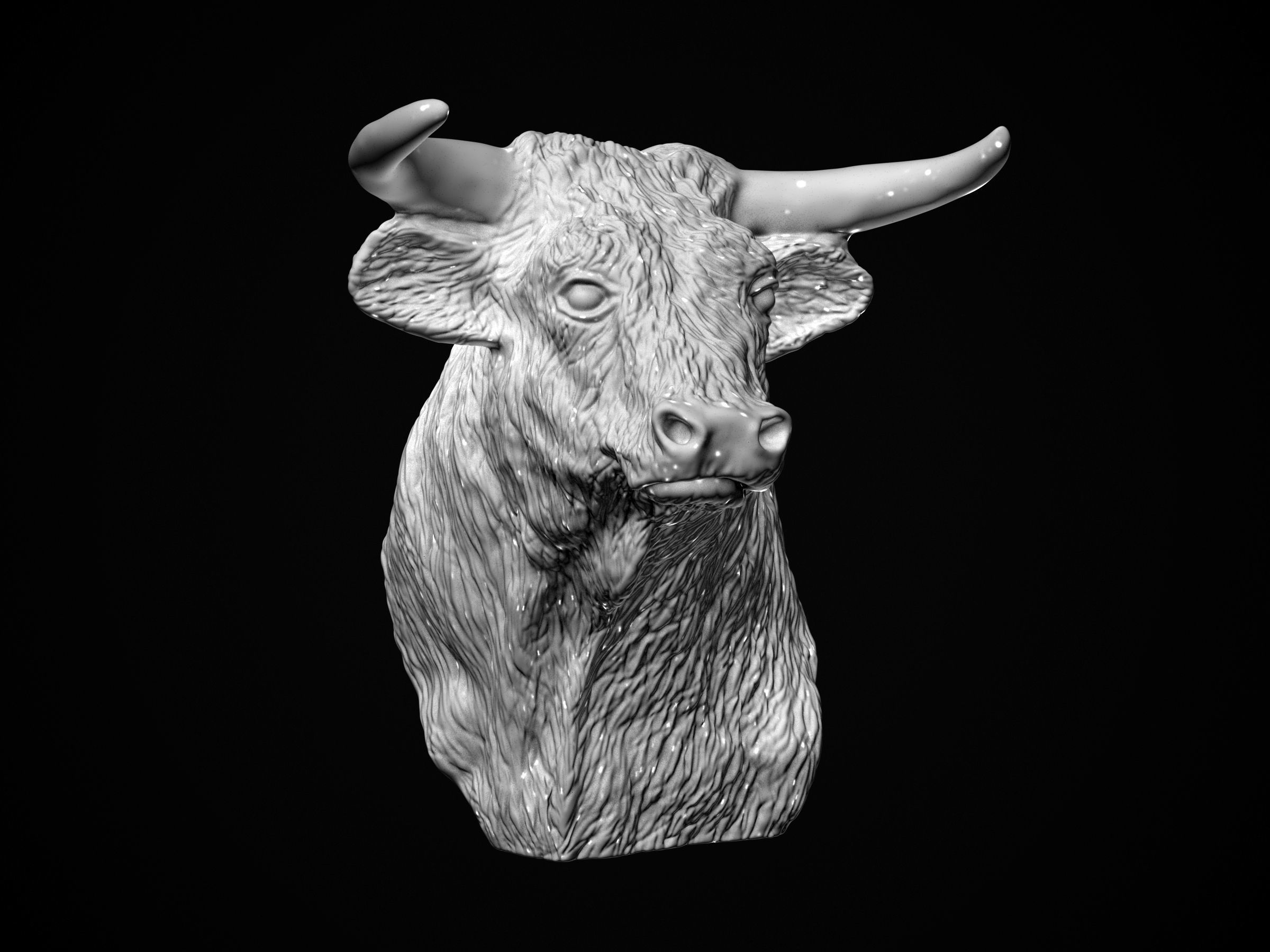 El Toro - The Bull Statue 3D print model_5