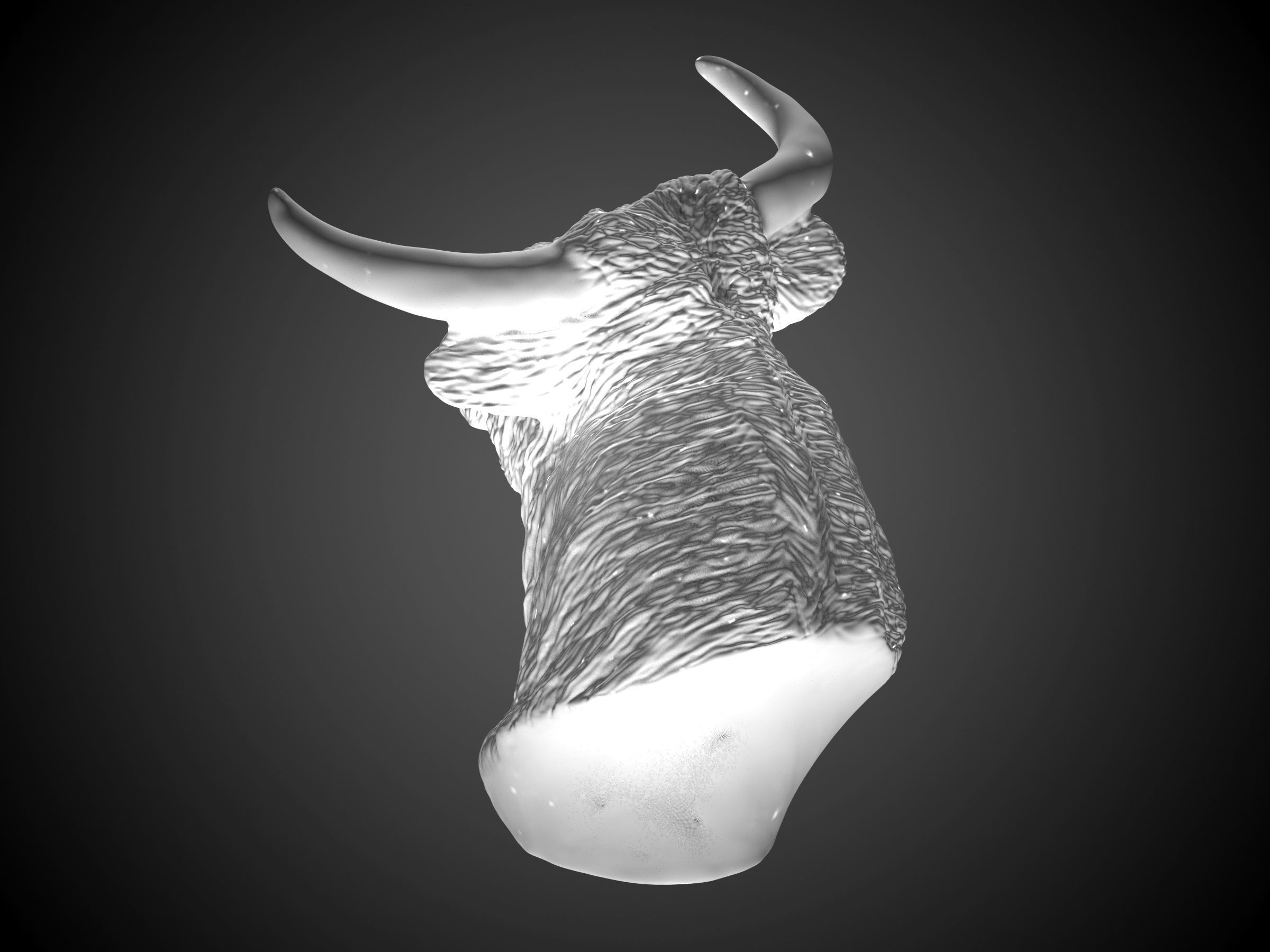 El Toro - The Bull Statue 3D print model_17