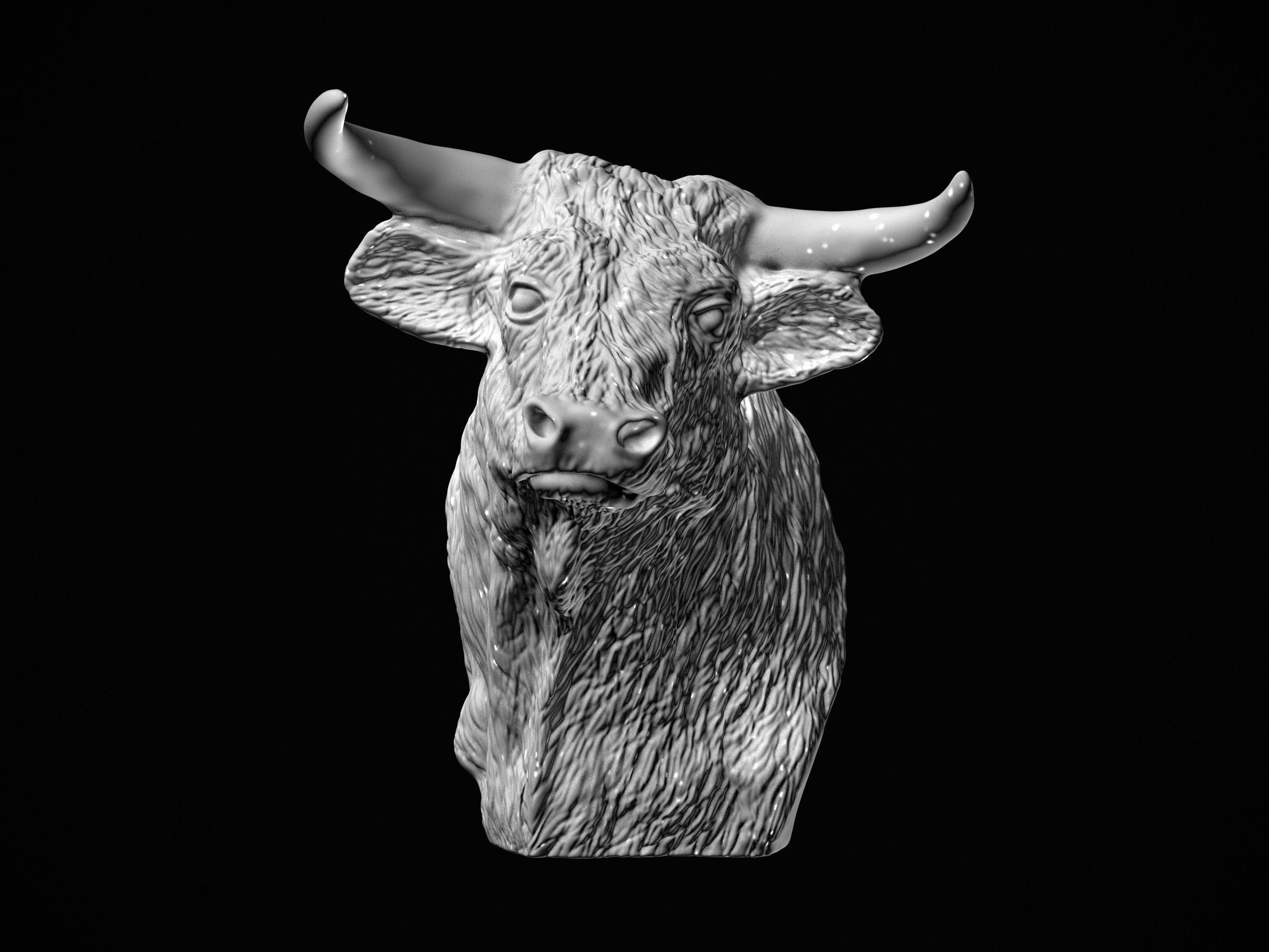 El Toro - The Bull Statue 3D print model_8