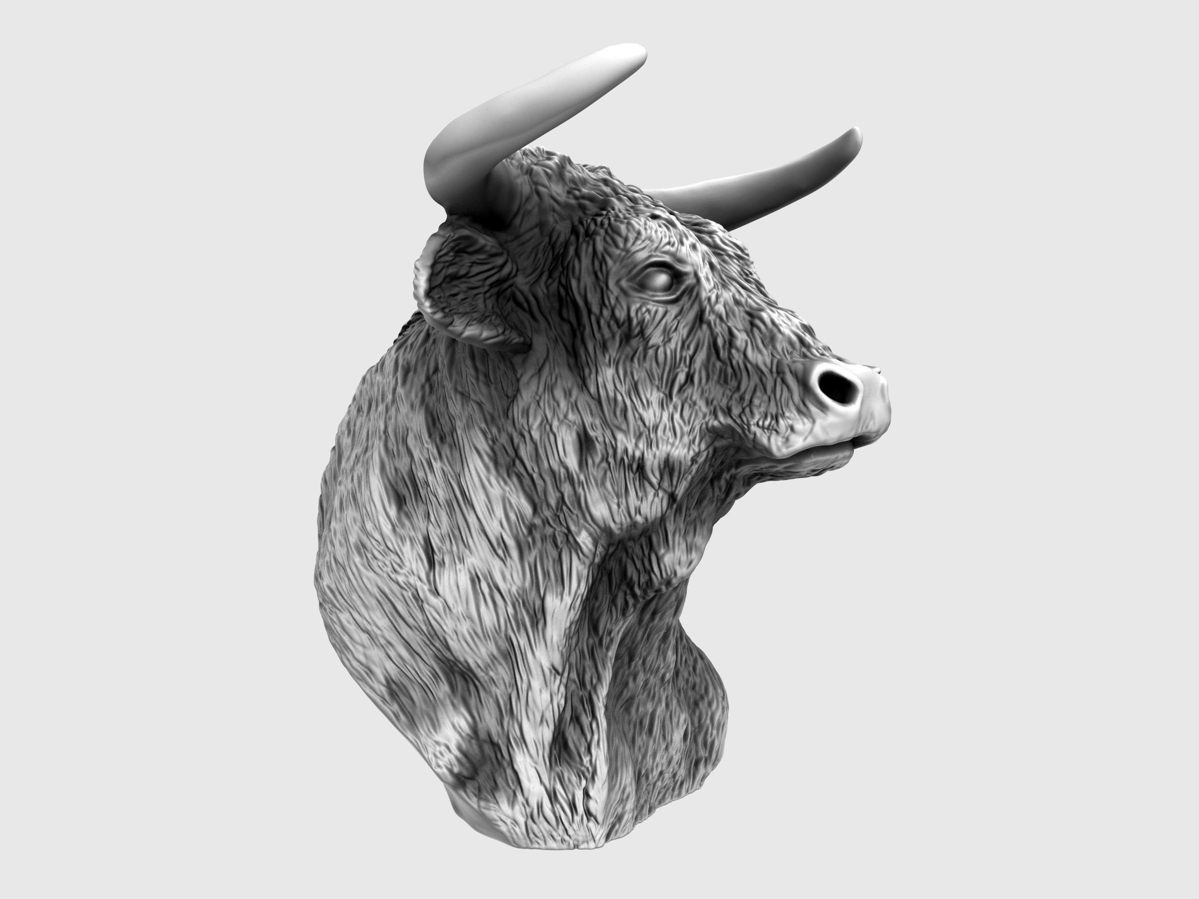 El Toro - The Bull Statue 3D print model_9