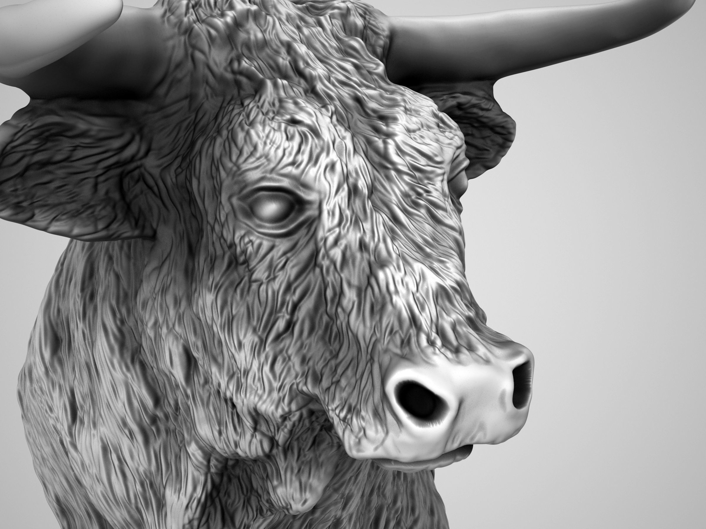El Toro - The Bull Statue 3D print model_18