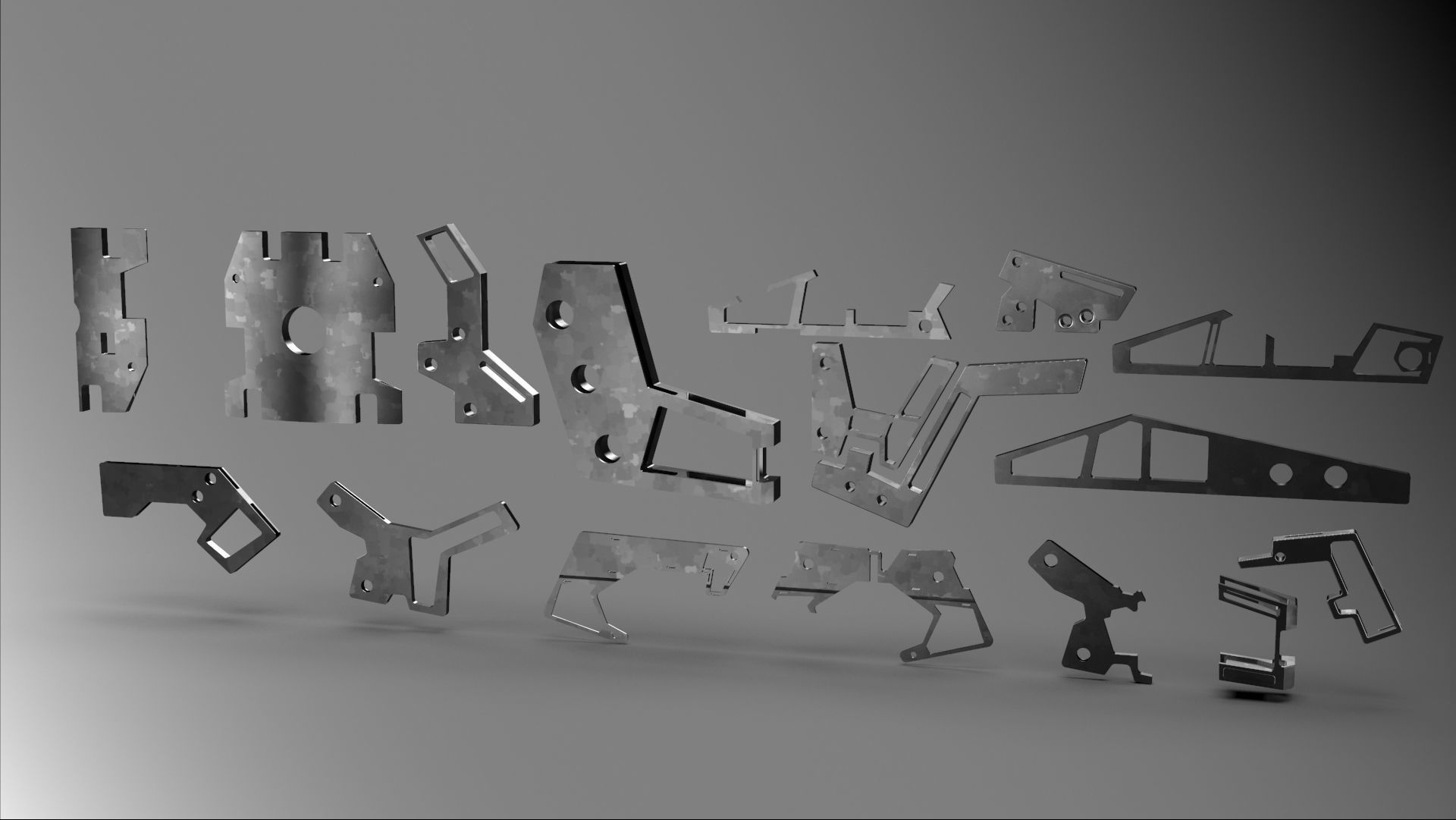 Big pack kitbash scifi robotic part  num2 3D model_23