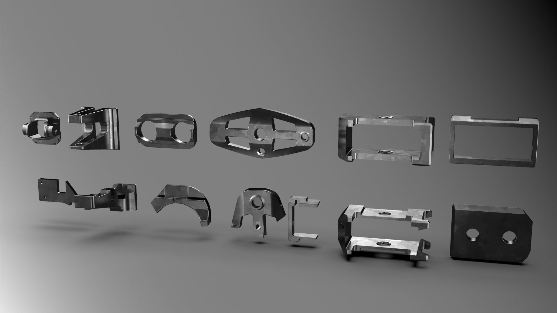 Big pack kitbash scifi robotic part  num2 3D model_13